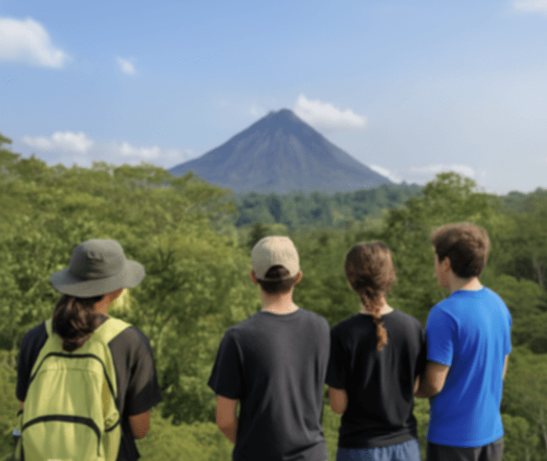 Estudiantes experimentando Costa Rica - Un aula rodeada de naturaleza